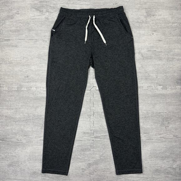 Vuori Men's Large Ponto Performance Dream Knit Pants Heather Black V418 Stretch - Picture 1 of 8